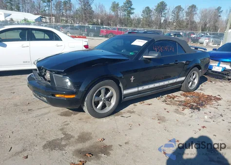 2006 Ford Mustang V6 из США, поврежденный, VIN 1ZVFT84N165110215